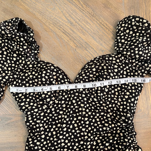 LUSH MINI Floral Sweetheart neckline dress fall - Picture 10 of 10